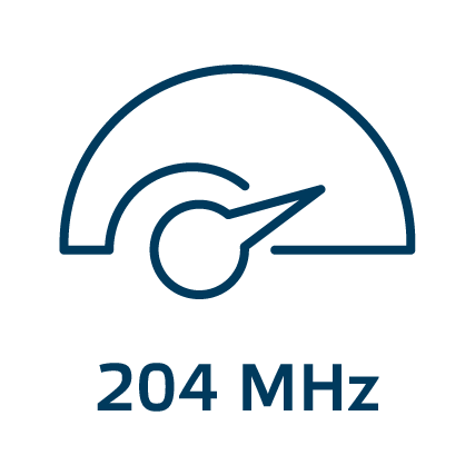 204 MHz upstream