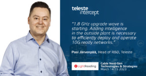 Pasi Järvenpää with Teleste Intercept Cable NextGen